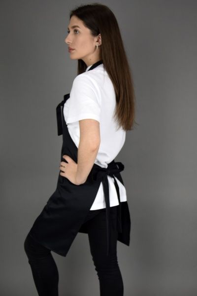 Фартук с нагрудником Lux-Form Эко водоотталкивающий р. универсальный черный