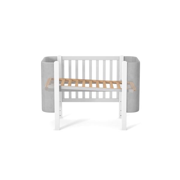 Ліжечко дитяче Veres Монако Велюр біло-сірий 05.3.1.212.17