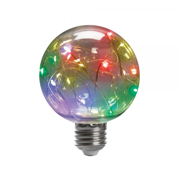 Лампа светодиодная LightMaster LB-547 RGB 1 Вт G80 прозрачная E27 230 В