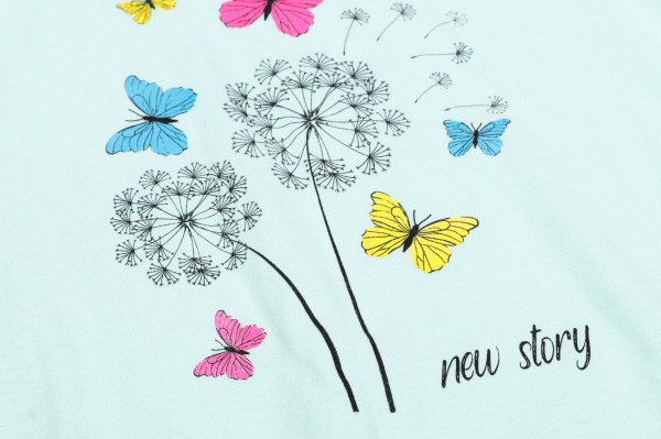 Пижама детская для девочек KOSTA 1434-2 р.122–128 черный 