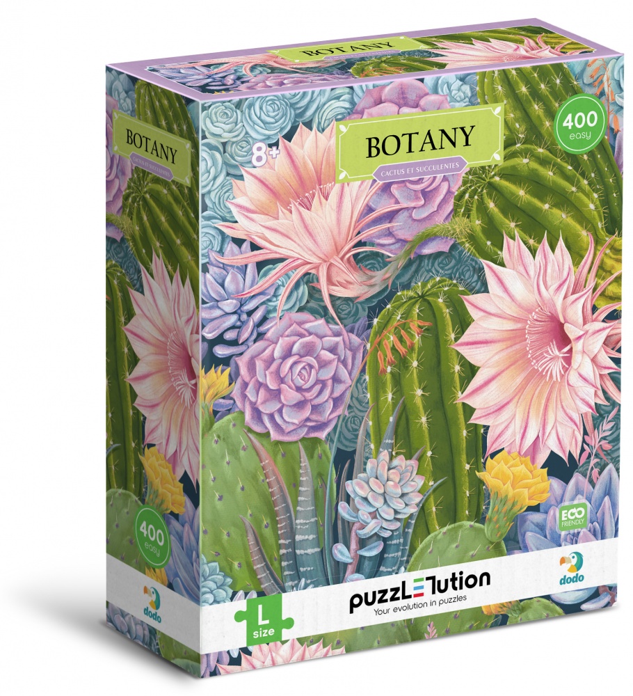 Пазл DoDo Easy-L Ботанік а. Кактуси та сукуленти 400 елементів 300613