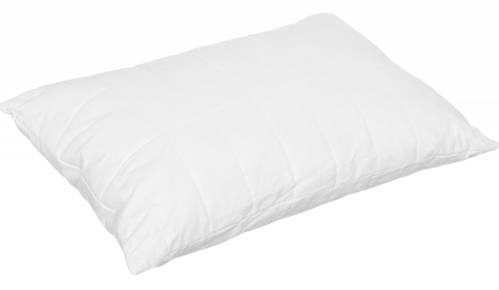 Подушка стебнована волокно Wellsleep Songer und Sohne 50x70 см білий