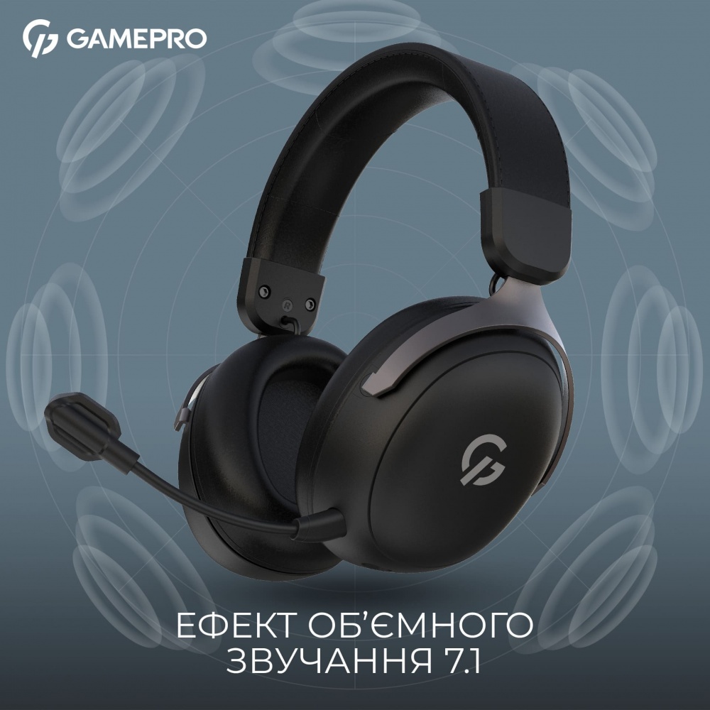 Гарнітура ігрова GamePro HSW201B black (HSW201B)