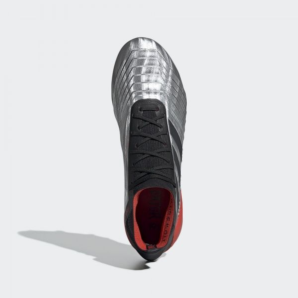 Бутси Adidas PREDATOR 19.1 FG F35607 р. 9 сріблястий