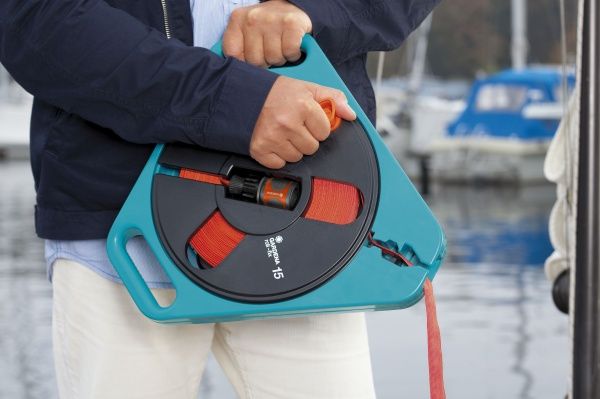 Шланг для воды Gardena плоский в кассете 15 м