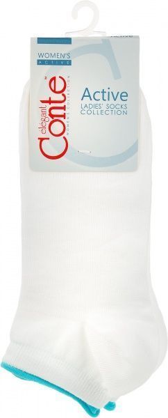 Носки ESLI ACTIVE 035 turquoise р. 25 белый 