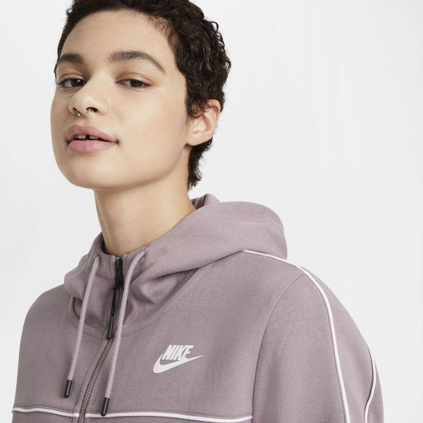Джемпер Nike W NSW FZ HOODIE MLNM FLC CZ8338-531 р. S рожевий