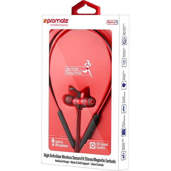 Навушники Promate Spicy-1 Red
