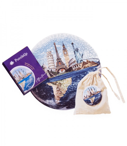 Пазл дерев'яний Сонячна система 50 см PuzzleUp 