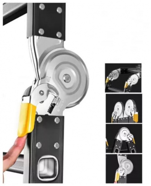 Шарнирная лестница-стремянка GTM KMP405A 4х5 (39138) 