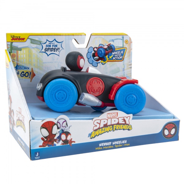 Машинка Spidey Pull Back Vehicle Spinn Майлз Моралес SNF0017