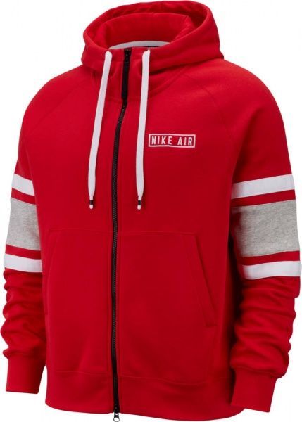 Джемпер Nike M NSW AIR HOODIE FZ FLC BV5149-657 р. XL червоний