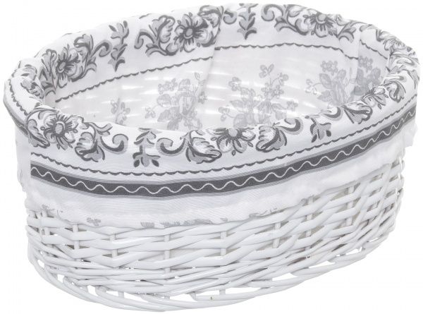 Кошик плетений з текстилем 34x26x14 см HQ13-53CD-4 