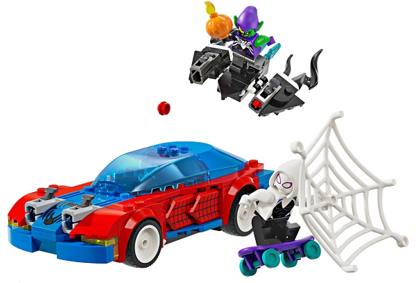 Конструктор LEGO Super Heroes Автомобіль для перегонів Людини-Павука й Зелений Гоблін з отрутою Венома 76279