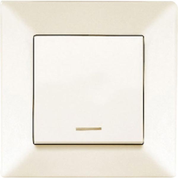 Выключатель одинарный Viko Meridian кремовый (90970219)