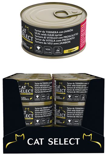 Консерва для дорослих котів PetSelect Adult Хамон і яловичина 70 г