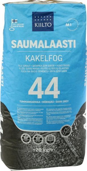 Фуга Kiilto Kesto 44 20 кг темно-сірий