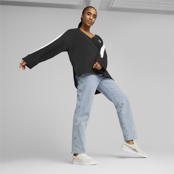 Світшот Puma T7 TREND 7ETTER V-NECK SWEATSHIRT TR 53950401 р. XS чорний