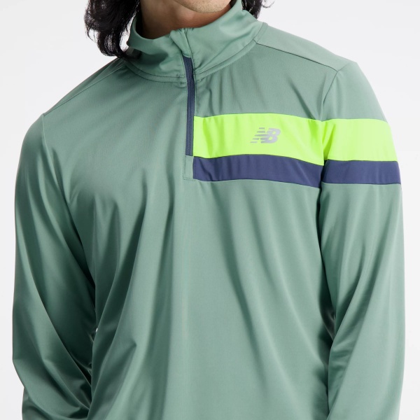 Джемпер New Balance ACCELERATE 1/4 ZIP MT23227DKJ р.XL зеленый