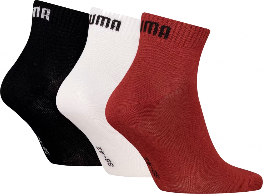 Шкарпетки Puma PUMA UNISEX QUARTER PLAIN 3P 93858905 р.35-38 різнокольоровий