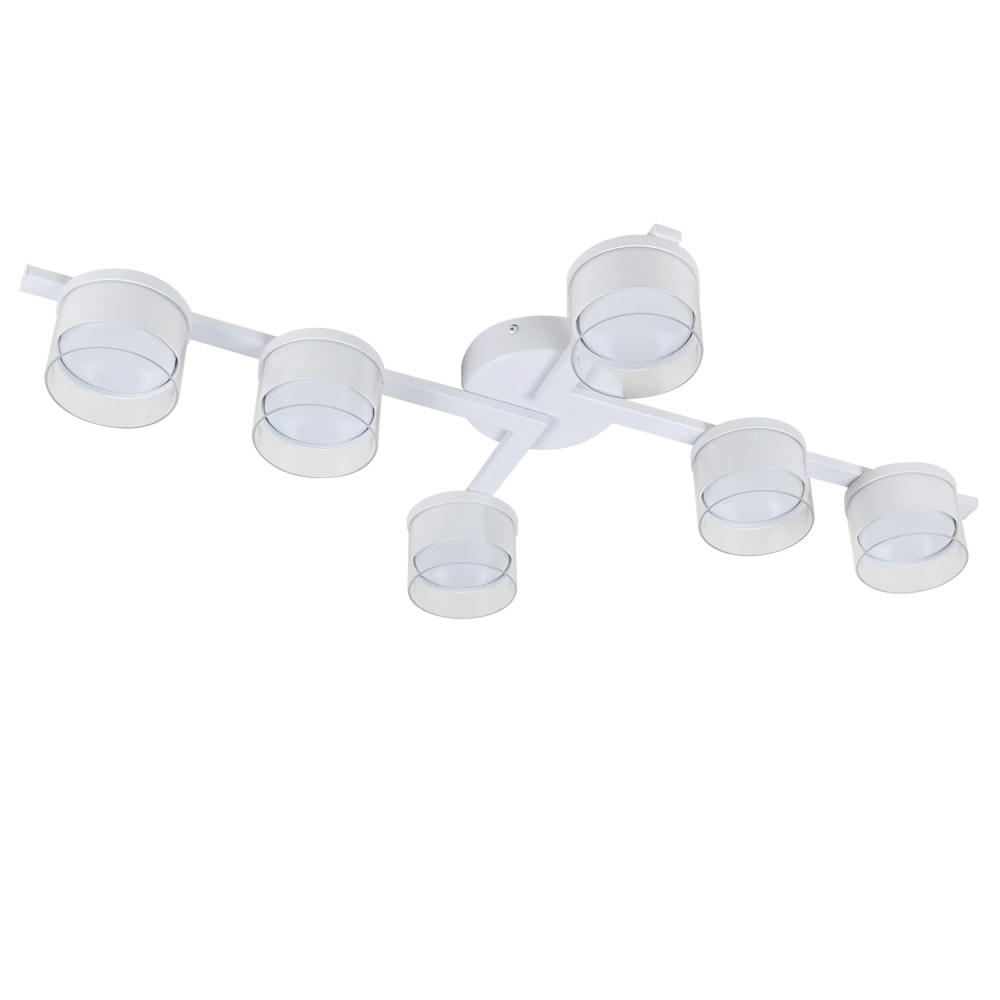 Люстра потолочная Victoria Lighting 6xGX53 белый Field/PL6 white