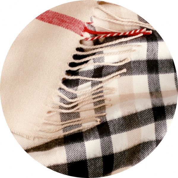 Плед Plaid 130x170 см бежевый с рисунком Billerbeck 