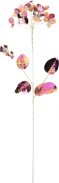 Гілочка декоративна рожево-золота 10х8х69 см 