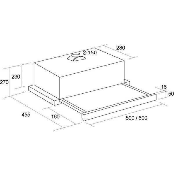 Витяжка Pyramida TL U 1000 white 50 см
