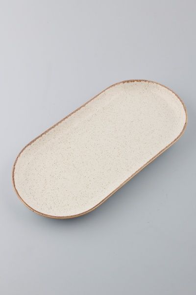 Блюдо овальне SEASONS 30 см бежеве Porland 