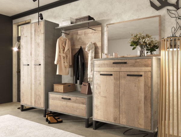 Вішалка з гачками SOKME Барі дуб гранж 