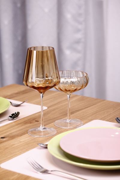 Бокал для вина Optic Amber 19-3589A 530 мл 1 шт. Wrzesniak Glassworks 