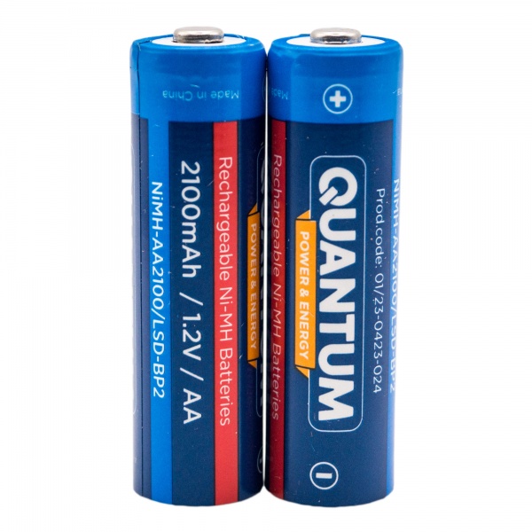 Аккумулятор Quantum Ni-MH с низким саморозрядом LSD 2100 мА/г AA (пальчиковые) 2 шт. 