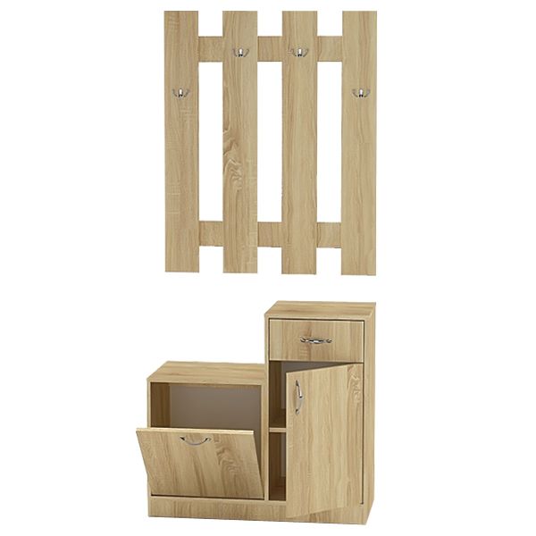 Передпокій 1Э тумба + вішалка дуб сонома