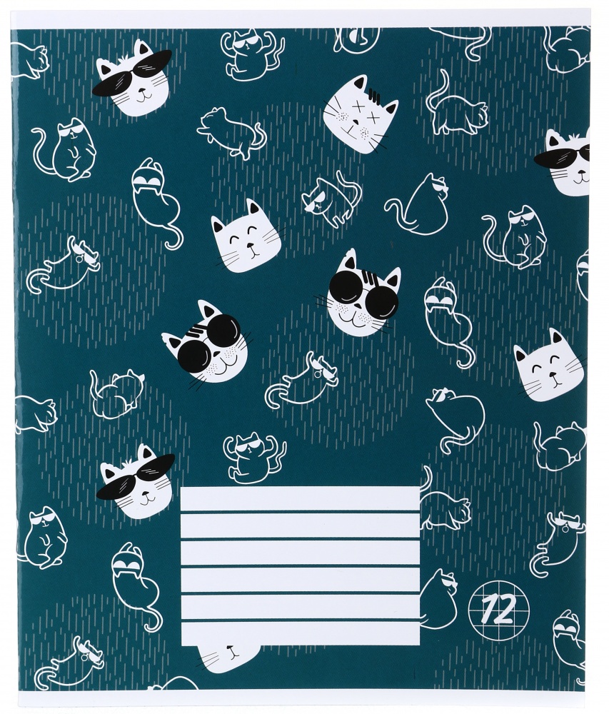 Тетрадь школьная Cats24 12 листов скоба клетка_3 Nota Bene