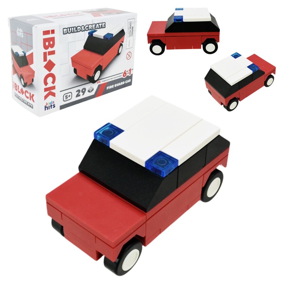 Игрушка-конструктор Iblock Kids hits JUNIOR Пожарная (в ассортименте) KH51/004