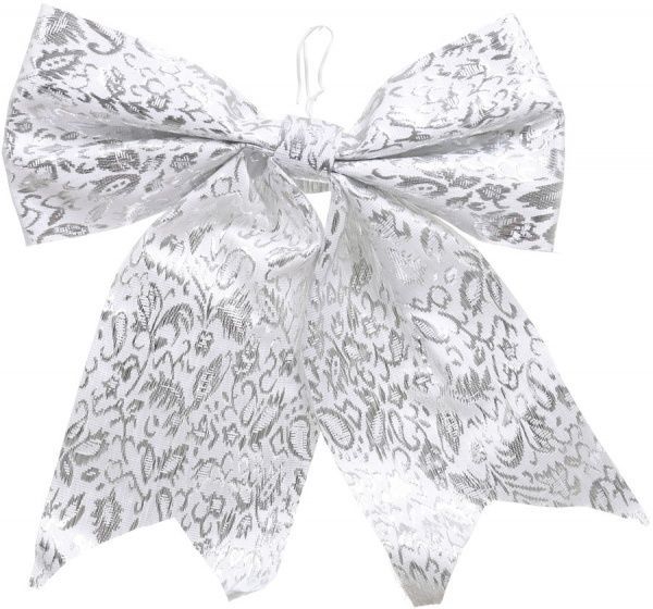 Декорація новорічна Бант з орнаментом 23х29 см SD15-789282 