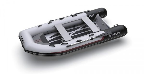 Лодка Aquaspirit Spirit S350 серый с красными вставками