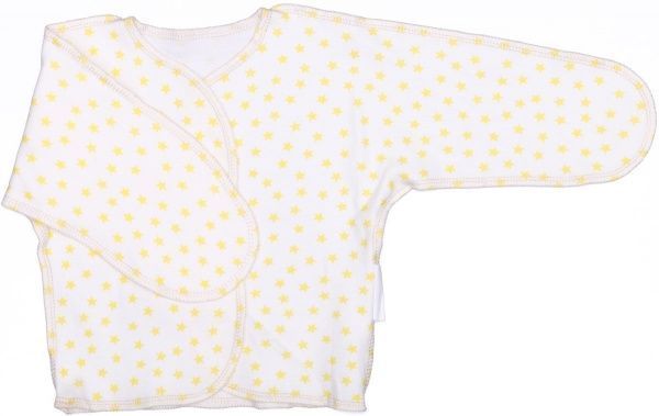 Распашонка детская Bambinelli желтая звездочка р.62 белый с рисунком 
