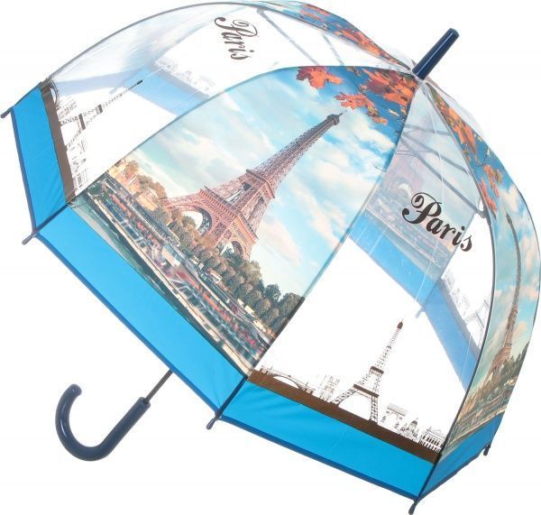 Зонт Урбанистика, трость, автомат черный 