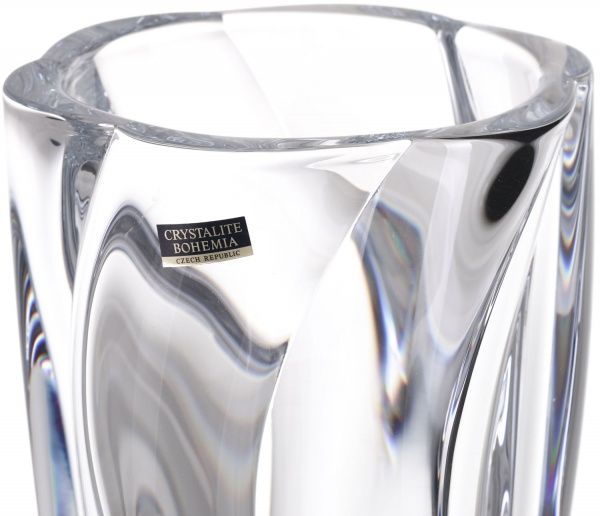Ваза Barley 2 стеклянная прозрачная 30,5 см Bohemia
