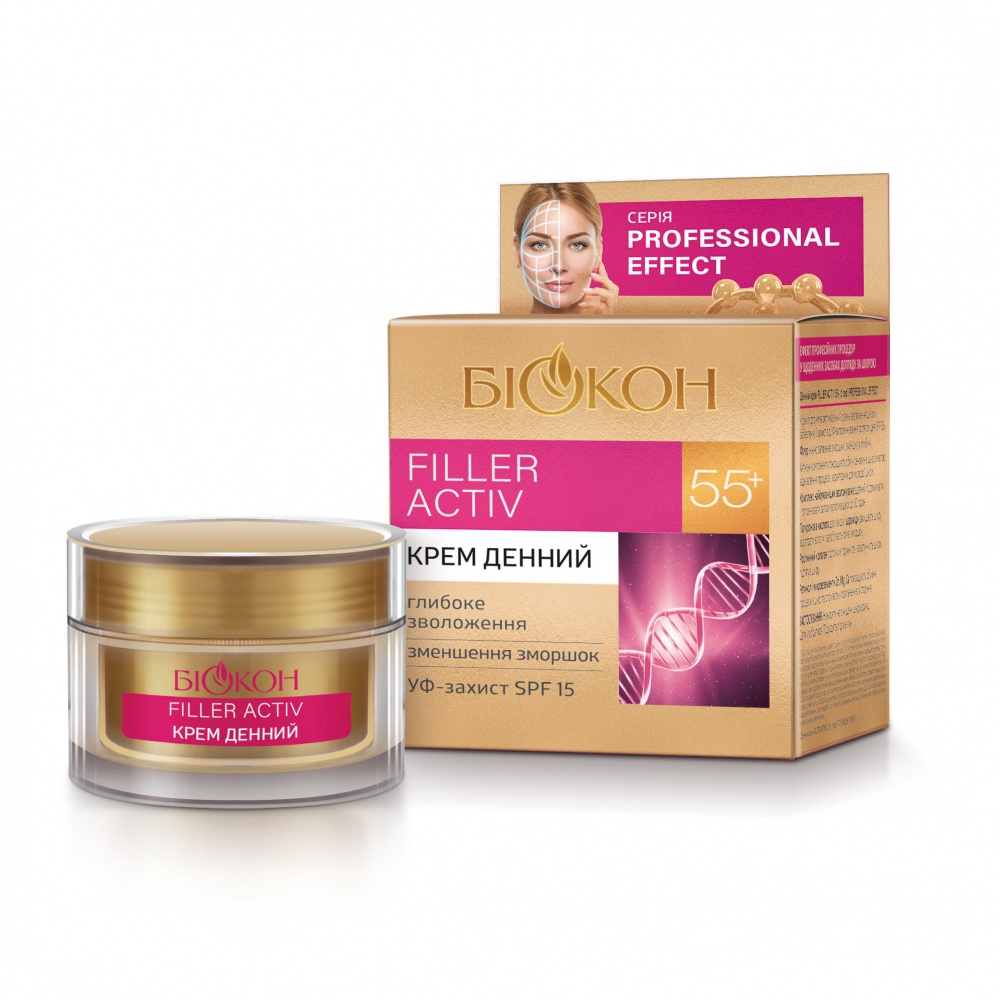 Крем для обличчя денний БІОКОН 55+ Filler Activ Professional Effect 50 мл
