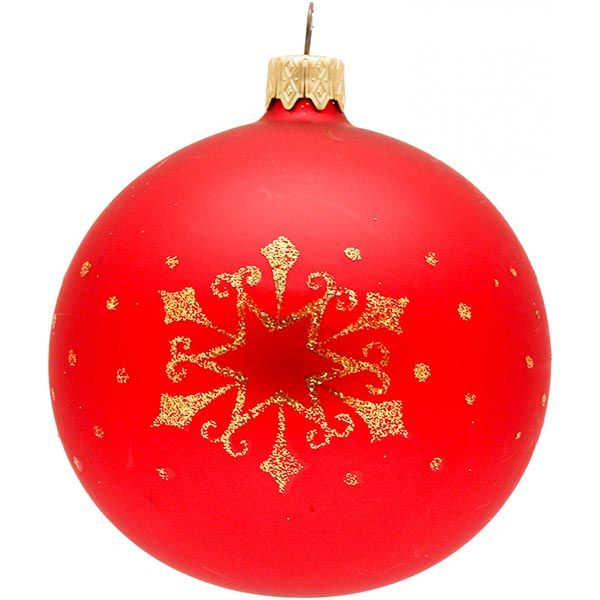 Куля скляна d80 1913Н червоний