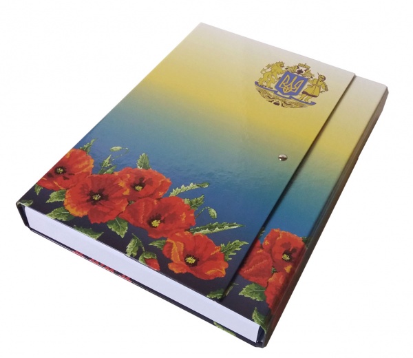 Папка-короб на липучці Академія А4 40 мм асорті iTEM