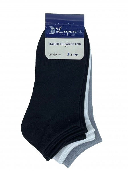 Комплект шкарпеток Luna чоловічі 5 пар р.27-29 в асортименті
