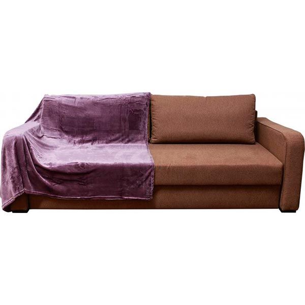 Плед мікрофібра Underprice сливовий 200x220 см