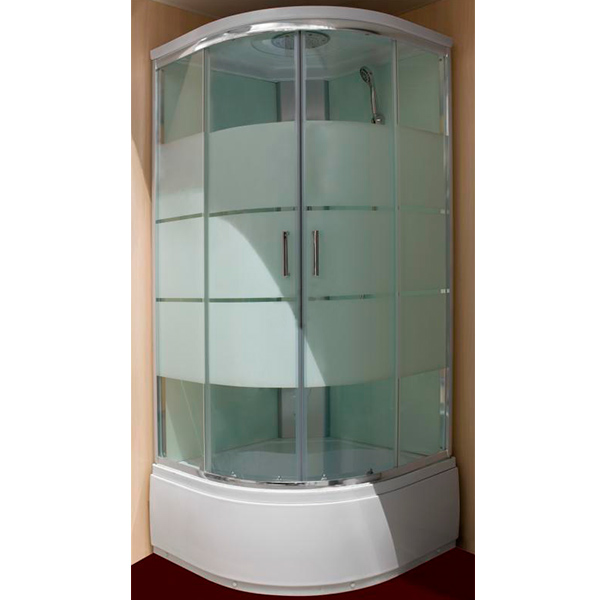 Гідромасажний бокс Water House WH -161 90x90 профіль хром, скло прозоре