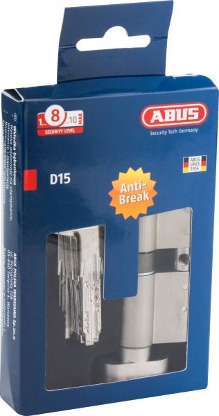 Циліндр Abus KD15 35x35 ключ-вороток 70 мм матовий нікель 2240631702012