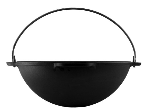 Казан Brizoll ø360 мм 165 мм 10 л чавунний азіатський 10 л з чавунною кришкою-сковородою