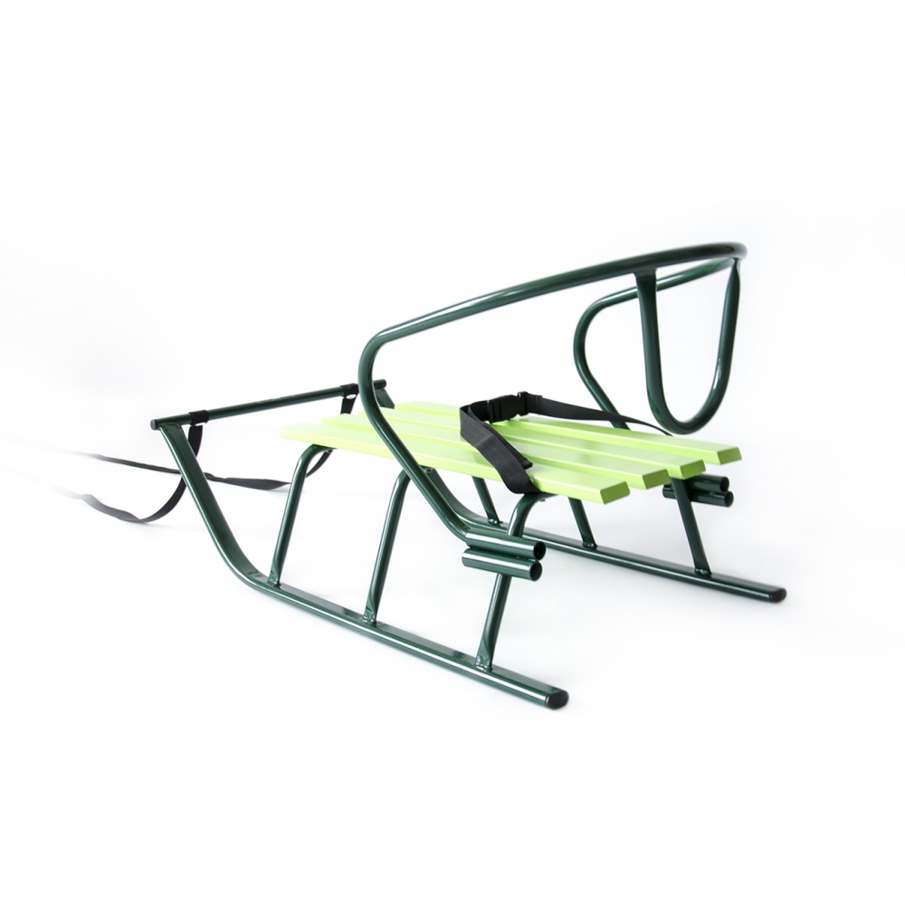 Санки Vitan Лайка зеленая + спинка