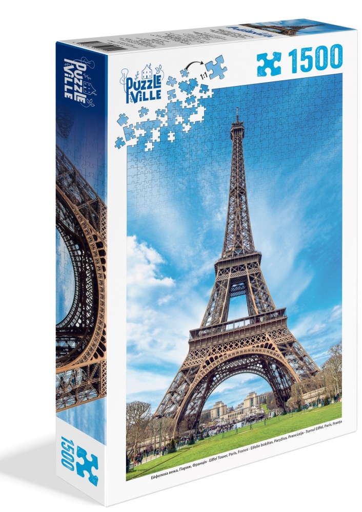Пазл PUZZLEVILLE Эйфелева башня, Париж, Франция 1500 элементов PZL1500_1